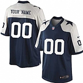 Customized Men Dallas Cowboys Thanksgiving Navy Blue Team Color Nike Game Stitched Jersey,baseball caps,new era cap wholesale,wholesale hats